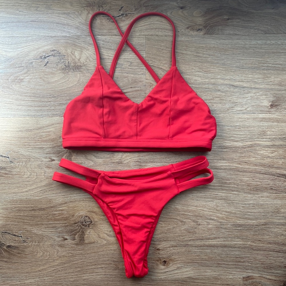 Midori Red Etta Top & Sophie Bottoms